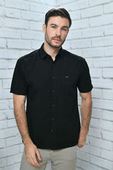 CARDINAL CASUAL KEMEJA COLOR BASED (HITAM)